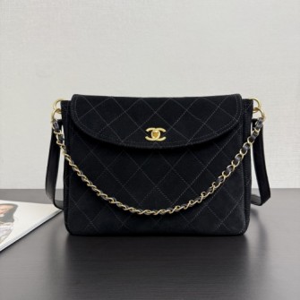 CHANEL 샤넬 26C 크로즈 컬렉션 스웨이드 호보백 보스톤백