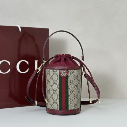 GUCCI 구찌 GG 오피디아 미니 버킷백