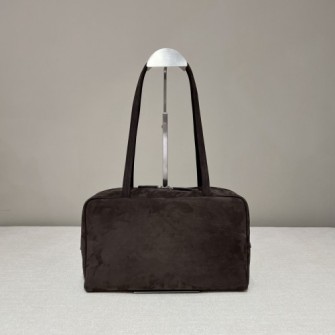 THE ROW 더로우 아스트라 스웨이드 볼링백 30.5cm