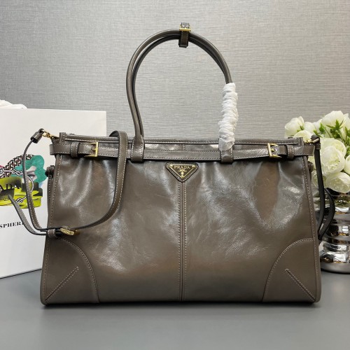 PRADA 프라다 보니 라지 가죽 핸드백 38cm (11칼라)
