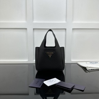 PRADA 프라다 레더 호보 토트백 미니 15.5cm (금장)5칼러 1BA349