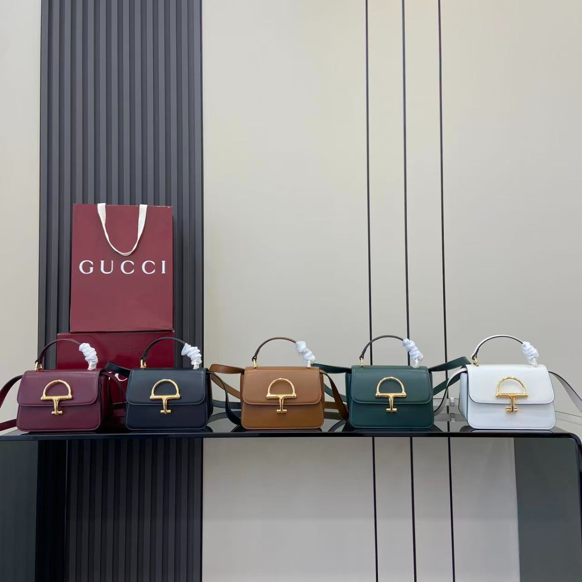 GUCCI 구찌 시에나 스몰 탑 핸들백 19cm 미듐 (5칼라) #855536