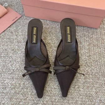 MIU MIU 미우미우 보우 55 펌프스 인 메쉬