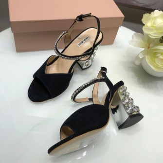 MIUMIU 미우미우 스웨이드 샌들