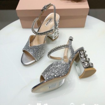 MIUMIU 미우미우 스웨이드 샌들