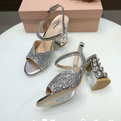 MIUMIU 미우미우 스웨이드 샌들