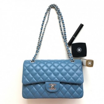 CHANEL 샤넬 CF 2.55백 램스킨 25cm A1112