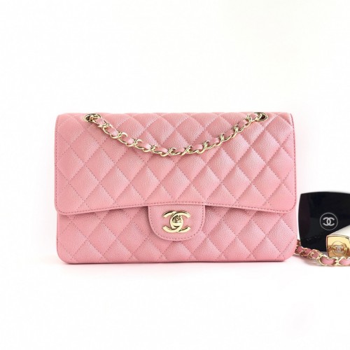 CHANEL 샤넬 CF 2.55백 캐비어 25cm A1112