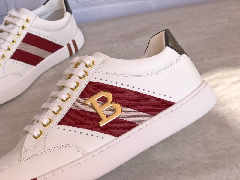 BALLY 발리 윌시 남성용 플랫 컬러 가죽 스니커즈