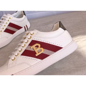 BALLY 발리 윌시 남성용 플랫 컬러 가죽 스니커즈