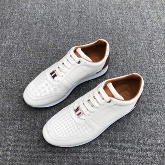 BALLY 발리 멘즈 플레인 카프레더 스니커