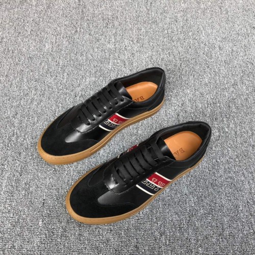 BALLY 발리 멘즈 플레인 카프레더 스니커즈 블랙