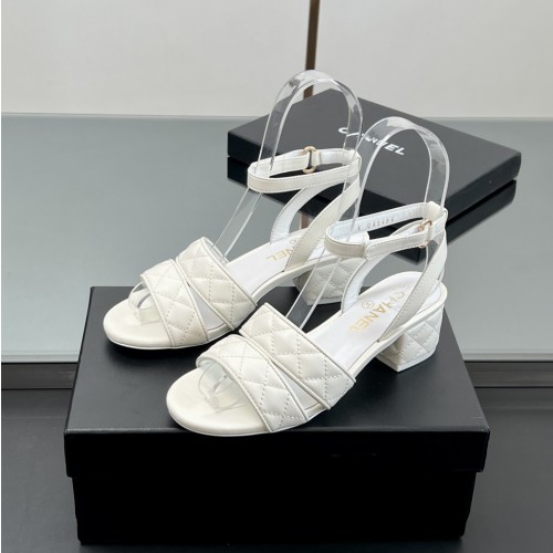 CHANEL 샤넬 램스킨 퀼팅 벨크로 샌들