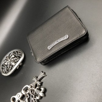 CHROME HEARTS 크롬하츠 지퍼 반지갑 W047