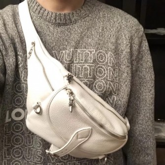 CHROME HEARTS 크롬하츠 샌드팍 힙색 K053 화이트 (925실버)