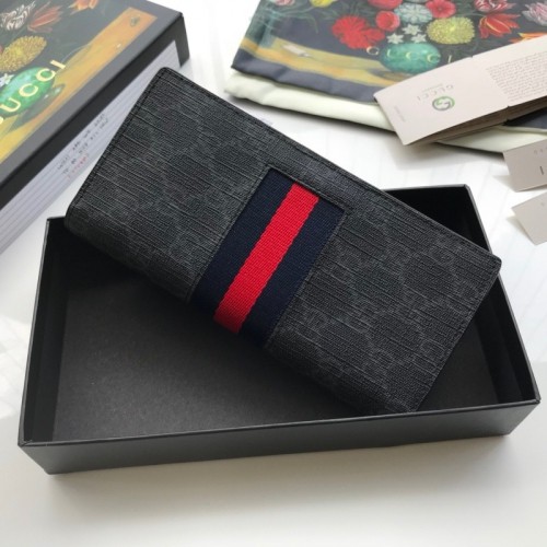 구찌 PVC GG 수프림 장지갑 408836