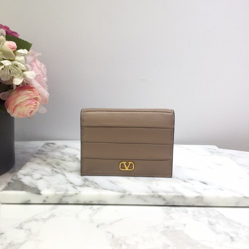 VALENTINO 발렌티노 송아지 가죽 VLOGO 플랩 카드 케이스