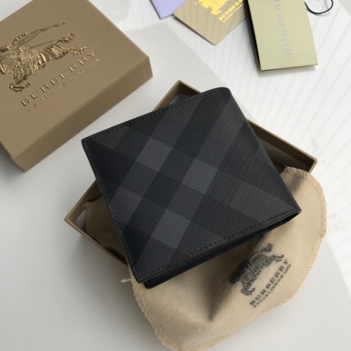 BURBERRY 버버리 런던 체크 레더 반지갑